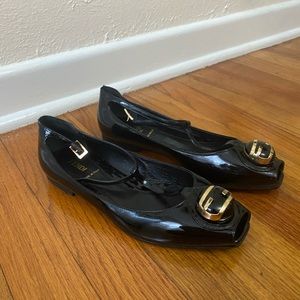 New Fendi Ballerina Vernice Flats